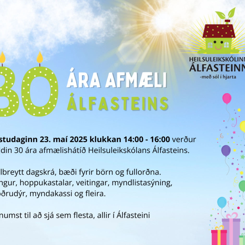 30 ára afmæli Álfasteins