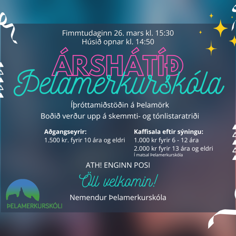 Árshátíð Þelamerkurskóla