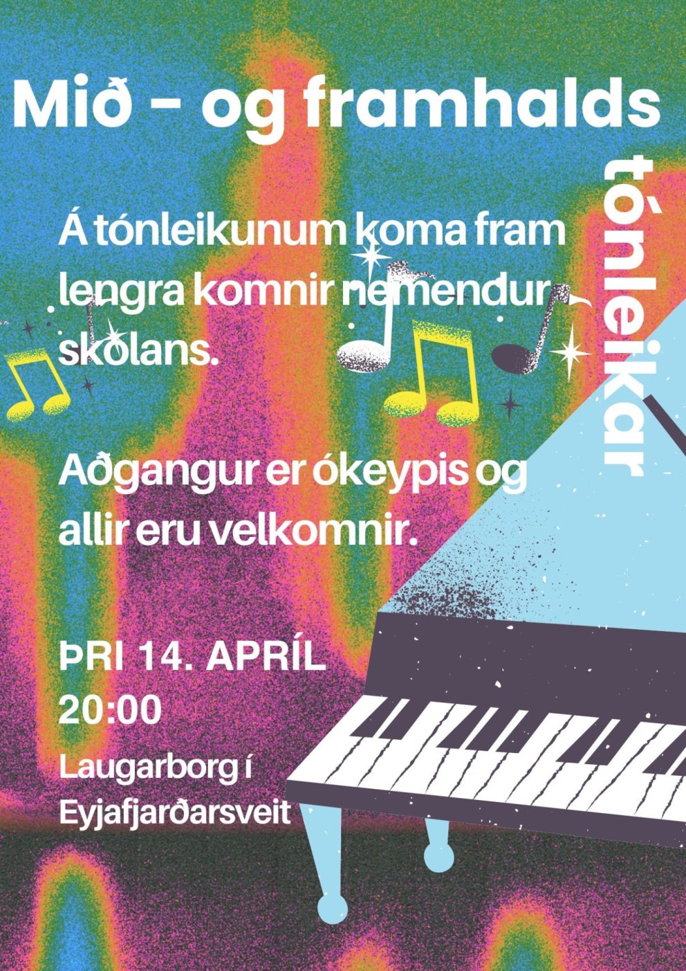 Mið- og framhaldstónleikar Tónlistarskóla Eyjafjarðar