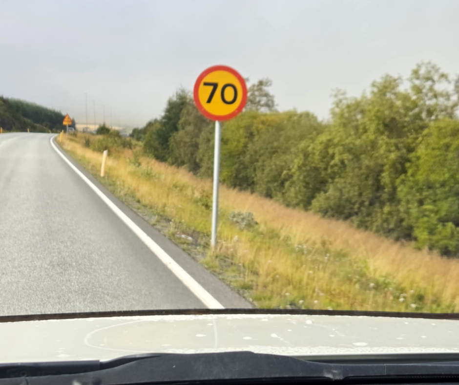 Lækkaður hámarkshraði við Þelamerkurskóla