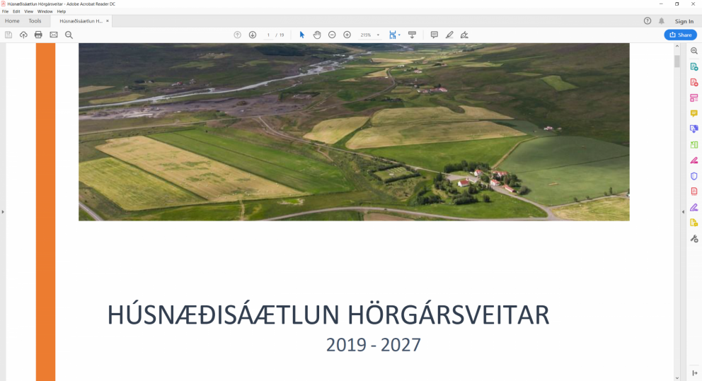 Húsnæðisáætlun Hörgársveitar 2019-2027