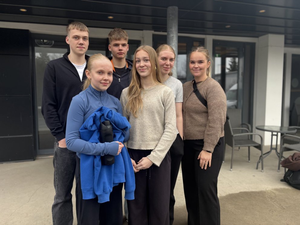 Frá vinstri, Lárus Sólon Biering Ottósson, Hjördís Emma Arnarsdóttir, Jósef Orri Axelsson, Ylva Sól &hellip;