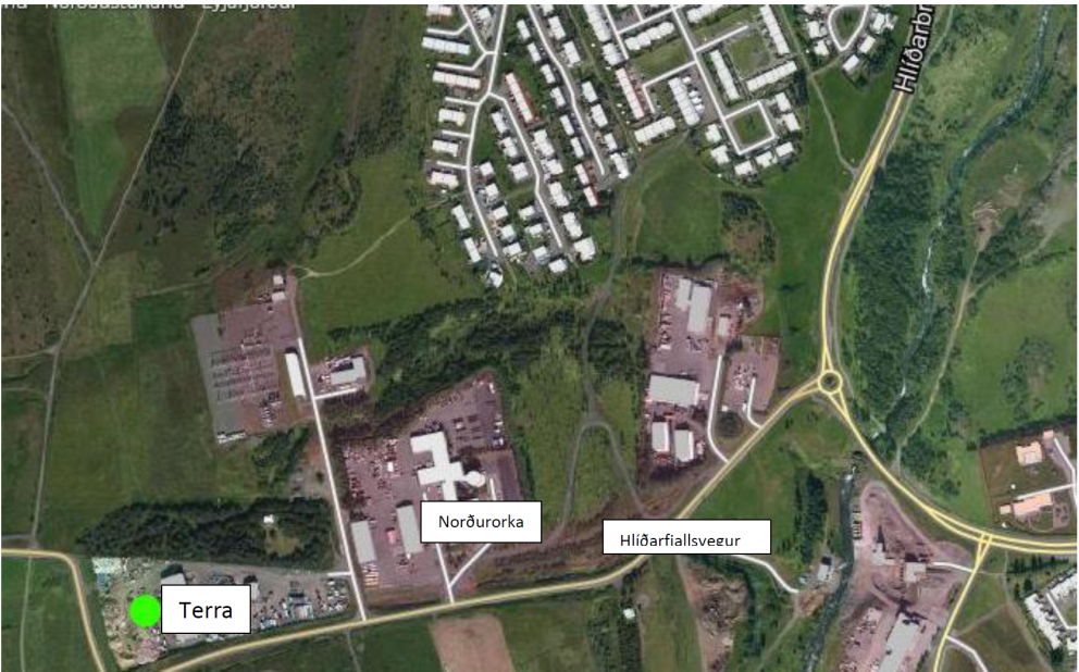 Móttaka úrgangs og endurvinnanlegra efna.