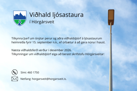 Viðhald ljósastaura