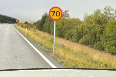 Lækkaður hámarkshraði við Þelamerkurskóla