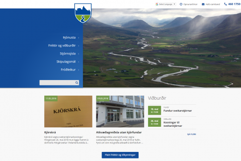 Velkomin á nýja heimasíðu