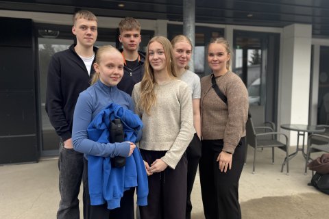 Frá vinstri, Lárus Sólon Biering Ottósson, Hjördís Emma Arnarsdóttir, Jósef Orri Axelsson, Ylva Sól &hellip;