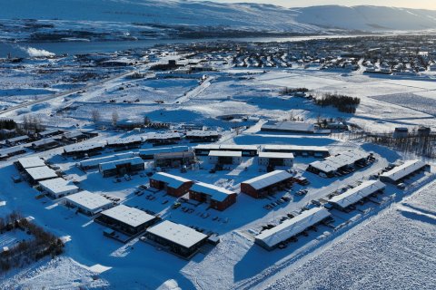 Lónsbakkahverfi, mynd tekin af Hjalta Steinþórssyni
