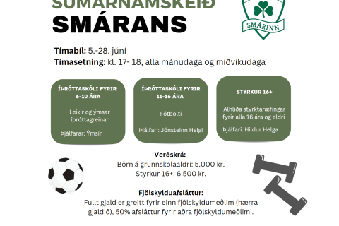 Sumarnámskeið UMF Smárans