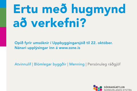 Opið fyrir umsóknir í Uppbyggingarsjóð