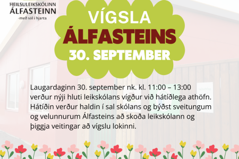 Vígsla leikskólans Álfasteins